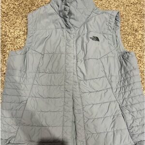 Grey north face vest